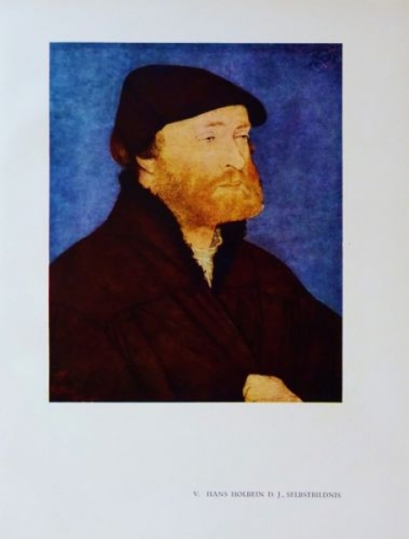1947 - Hans Holbein D. J. - Selbstbildnis, alter Druck